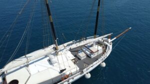 Corfu Town: Full-Day Cruise with Lunch, Drinks & Swim Stops - Boarding Koryfo: Size, Comfort, and Included Extras