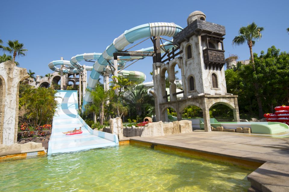 Costa Adeje: Aqualand Water Park Ticket with Dolphin Show - Theme slides and thrill rides: Tsunami, Cyclones, and the rest