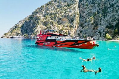 Fast Boat To Symi with a swimming stop at St George's Bay! (Only 1hr journey) - Saint George Bay swim stop: when the timing is everything