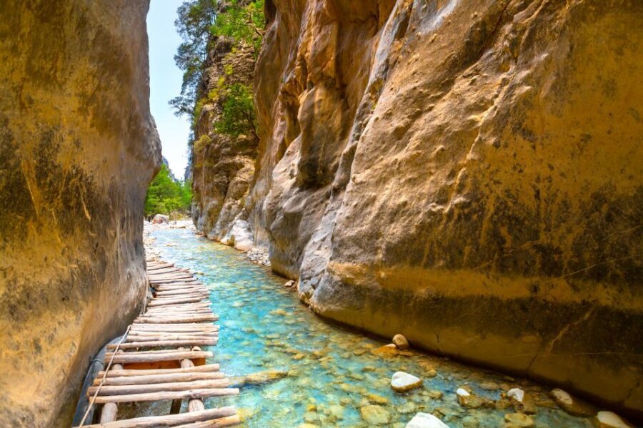 From Chania/Rethymno: Samariá Gorge Guided Hike with Pickup - Wooden Staircase to the Gorge Entrance: Your Legs Learn Fast