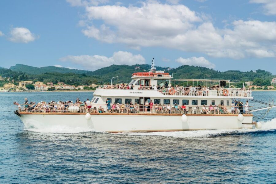 From Corfu Island: Antipaxos & Paxos Blue Caves Boat Cruise - Morning departure from Corfu: transfers, boarding window, and what you’ll see first