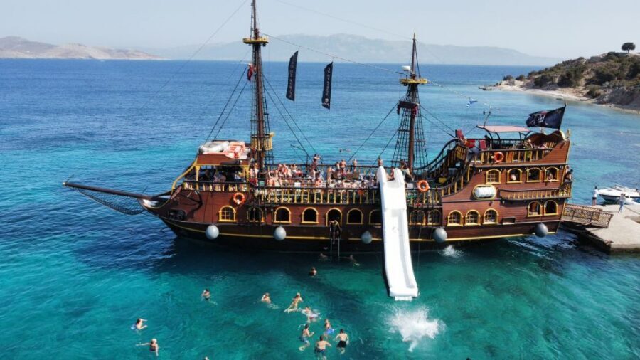 From Kos: 3-Island Pirate Cruise with Lunch and Waterslide - Kos to Pserimos: Photos, Break Time, and a First Taste of the Dodecanese