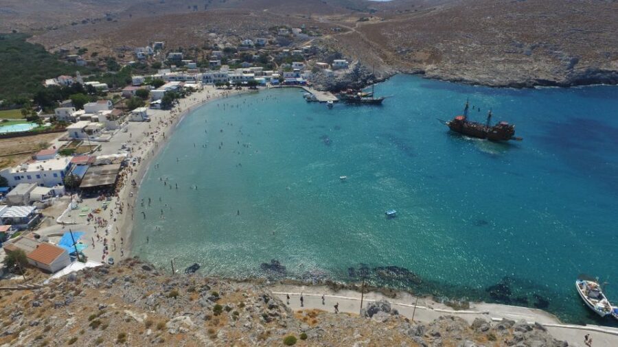 From Kos: 3-Island Pirate Cruise with Lunch and Waterslide - Onboard Lunch: Greek BBQ Choices and Portion Reality