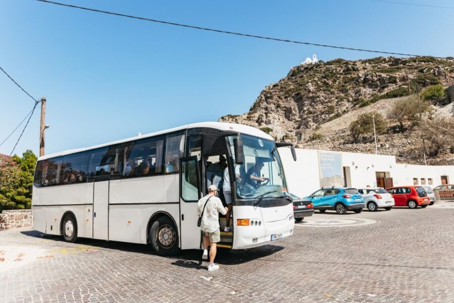 From Kos: Nisyros Island Volcano and Panagia Spiliani - Mandraki on Nisyros: Blue-and-White Streets and Real Lunch Freedom