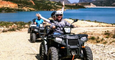 From Rethymno: Half-Day Quad Bike Safari - Pickup, helmets, and the quad rules you must know first