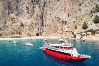 From Rhodes: Cruise to Symi Island and Saint George's Bay - Finding SP Cruises at Mandraki Harbour and picking the best seat