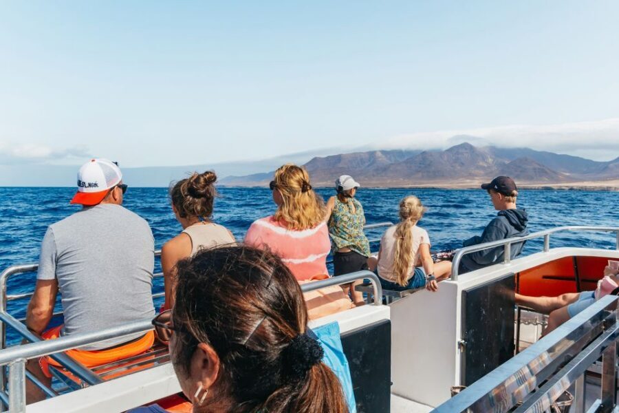 Fuerteventura: Glass Bottom Boat Cruise with Lunch & Drinks - Water-Play Stop: Snorkeling, Kayaks, Paddle Surf, Slides, and Swim Time