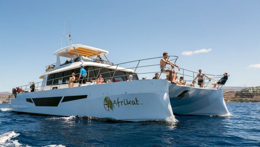 Gran Canaria: Fun Catamaran Cruise with Food and Drinks - From Puerto Rico de Gran Canaria out into open water