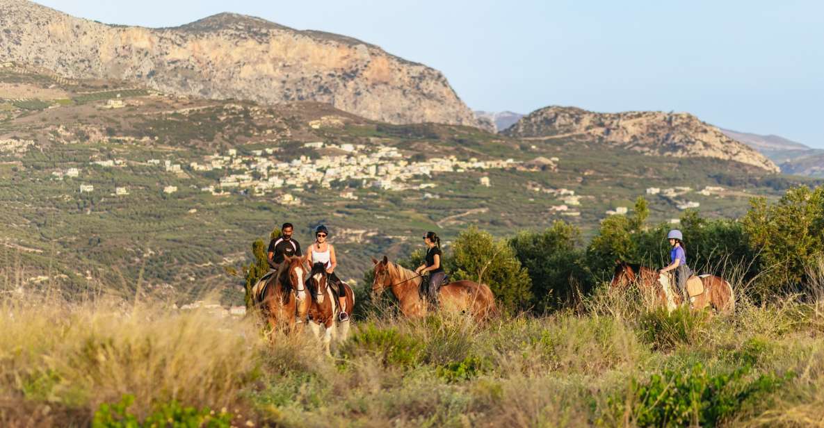 Heraklion: Finikia Horse Riding Tour with Lunch or Dinner - Zeus myths, Archanes views, and a break that feels like a moment