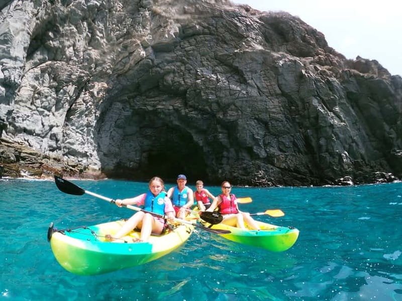 Los Cristianos: Kayak and Snorkel with Turtles and Photos - The snorkeling stop: wetsuit comfort, what you’ll see, and why caves matter