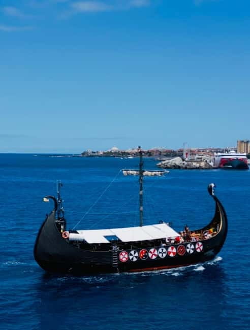 Los Cristianos: Whale Watching Cruise w/Swim Stop & Drinks - The anchor-and-swim moment: snorkel or jump in at the cliffs