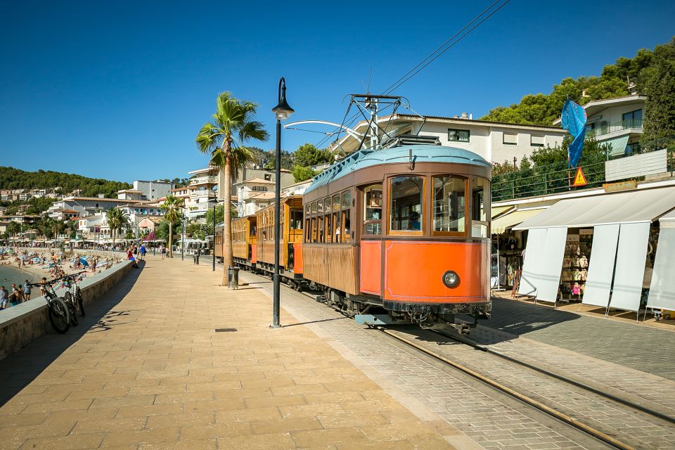 Mallorca: Island Trip by Train, Tramway, and Boat - Riding the 1912 wooden train through Serra de Tramuntana