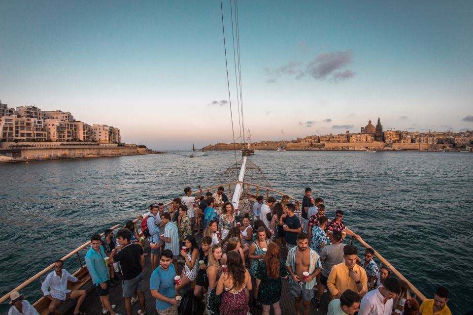 Malta: Lazy Pirate Boat Party with Drinks & Food - Snacks, Fruit, and the DJ: How the Boat Keeps You Fed While the Beat Goes