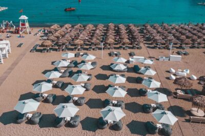 Mykonos: Super Paradise Beach with Sunbed at Thalas Mykonos - Finding Thalas on the beach: Super vs Paradise confusion