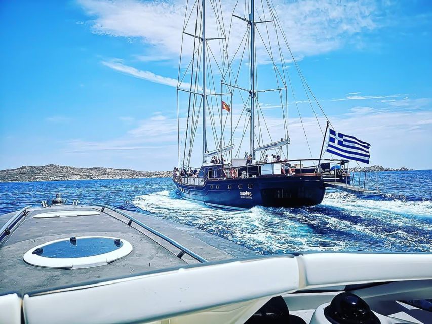 Mykonos: Yacht Cruise to Rhenia and Guided Tour of Delos - SUNFOS Alessia Yachting: sailing time, crew energy, and comfort at sea
