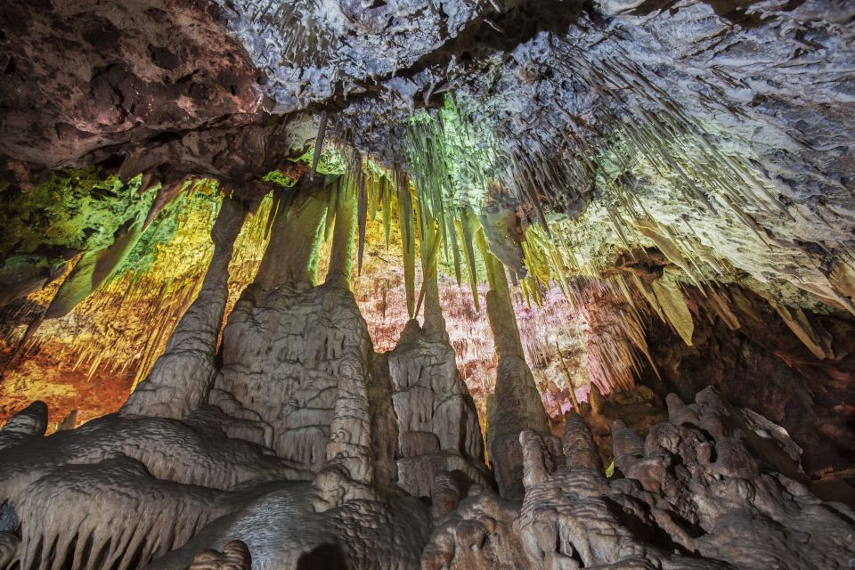 Porto Cristo: Caves of Hams Entry Ticket - The Blue Cave: where LED lighting turns stalactites into a visual effect
