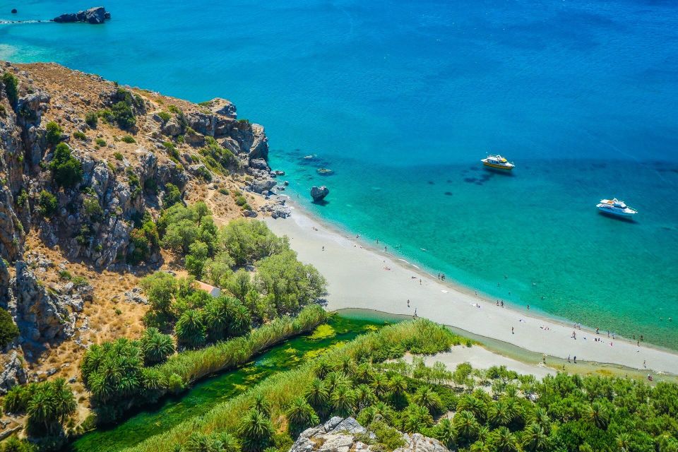 Rethymno: Preveli Beach Damnoni Beach Kourtaliotiko Day Trip - The short hike through the tropical forest and the waterfall-springs area