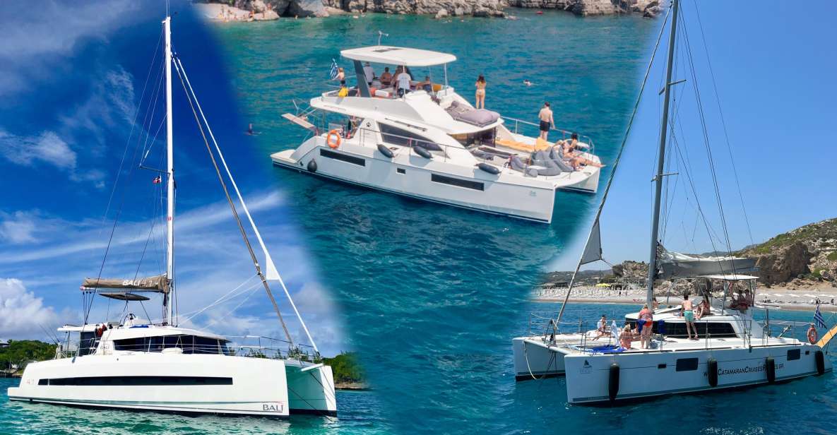 Rhodes: All-Inclusive Catamaran Cruise with Lunch and Drinks - Lunch onboard: Greek flavors without turning it into a chore