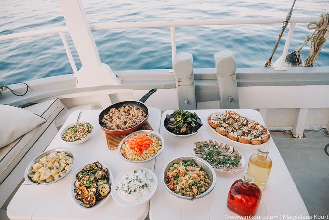 Rhodes Exclusive Swim Cruise Cocktail Open bar & Gourmet Buffet - Kallithea Springs swim: a one-hour break with natural springs and classic architecture