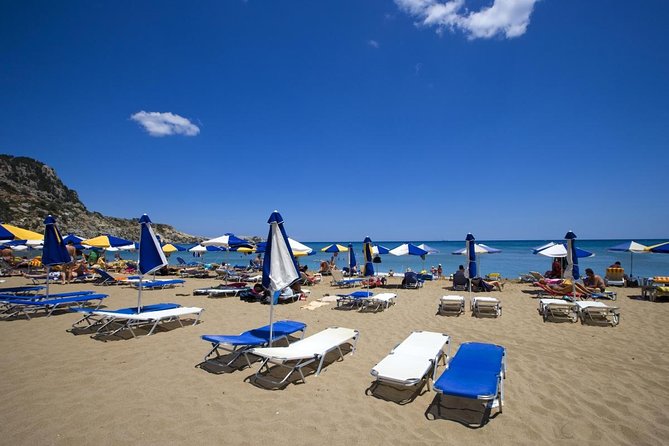 Rhodes Exclusive Swim Cruise Cocktail Open bar & Gourmet Buffet - Afandou Beach and caves: pebbles, pirates, and a settlement you can’t see from sea