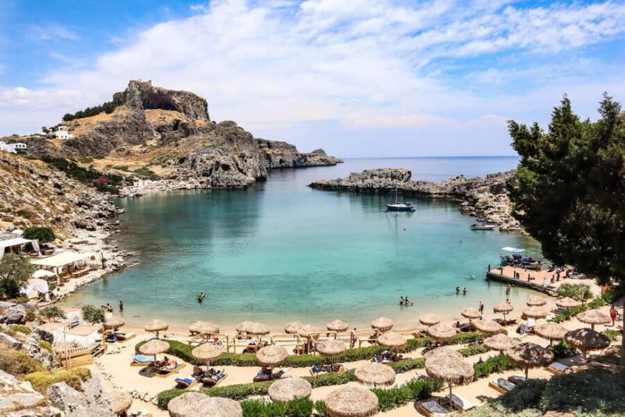 Rhodes: Guided Bus Trip to Lindos Village & Seven Springs - Optional Acropolis of Lindos: tickets, walking, and time math