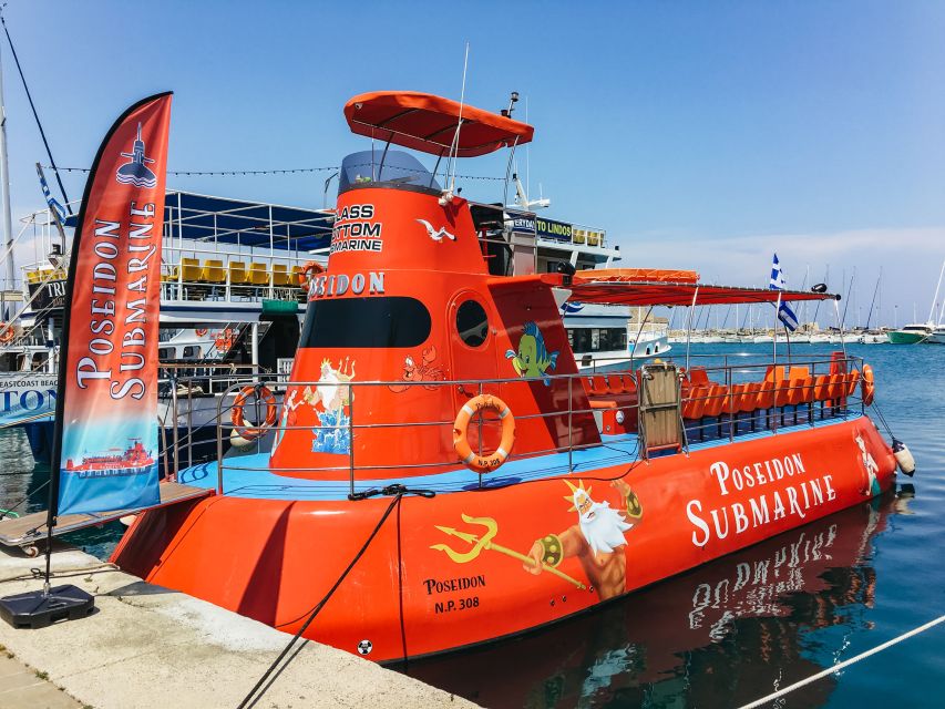 Rhodes Town: Submarine Cruise with Underwater Views - The 45-minute route: Mandraki, Palace area, Old Town walls