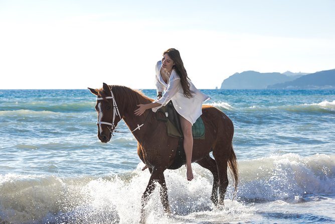 Santorini Horse Riding to Black Sandy Beach - Meeting at Efippos by Vlichada: What the Start Feels Like