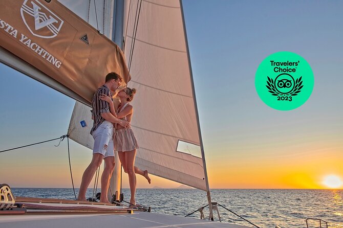 Santorini Platinum Catamaran Cruise with Meal, BBQ and Open Bar - Mesa Pigadia swim stop: snorkeling-friendly time you can actually use