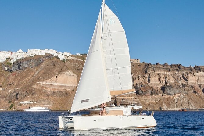 Santorini Platinum Catamaran Cruise with Meal, BBQ and Open Bar - Red Beach and White Beach: the quick stops that set the vibe