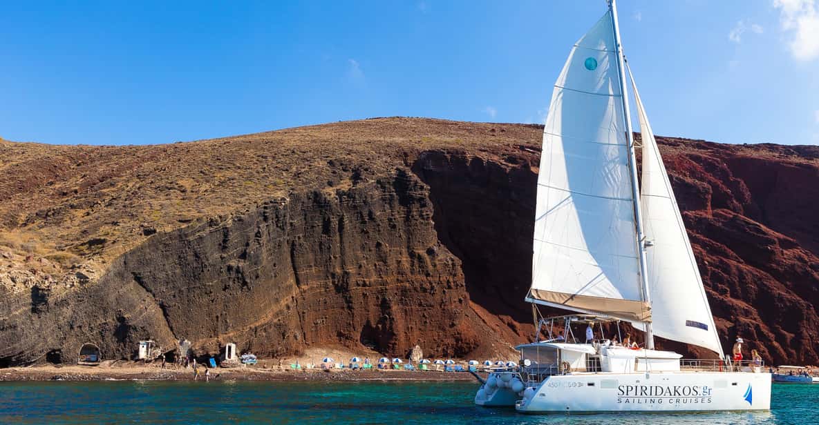 Santorini: Sailing Catamaran Cruise with BBQ and Drinks - Key things to know before you sail