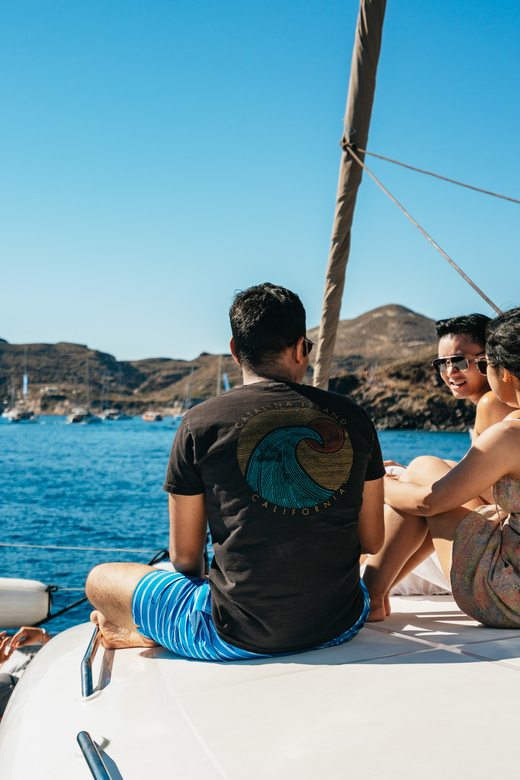 Santorini: Sailing Catamaran Cruise with BBQ and Drinks - Morning cruise vs sunset cruise: how the timing changes your day