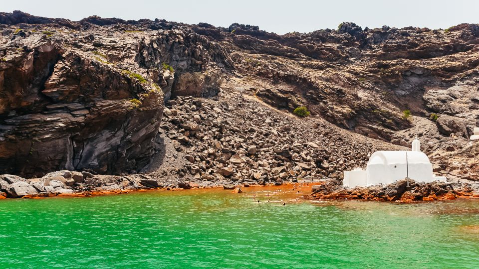 Santorini: Volcano and Hot Springs Sunset Dinner Cruise - FAQ