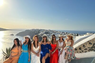 Santorini's Iconic Villages: Oia, Imerovigli & Firostefani - Finikia via IKIES Santorini: Quiet Houses and Distant Oia Views