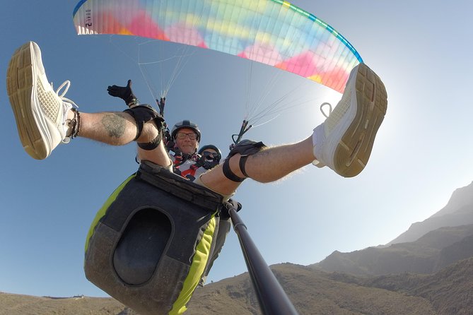 Tandem Paragliding Flight in South Tenerife - Photos and video after you land: the optional SD card memories